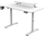 Гејминг маса Ultradesk Highlander, 120cm, електрично подесување на висина, бела