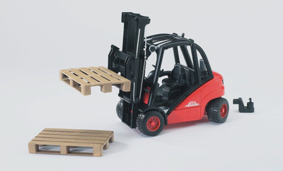 Lodër forklift Bruder Linde H30D 02511, me paleta, plastike, shumëngjyrëshe