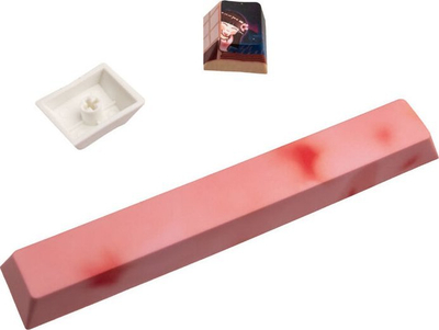 Set keycaps Tastiere Traitors ZASHIKI WARASHI, layout DE, dizajn anime, rozë e zezë