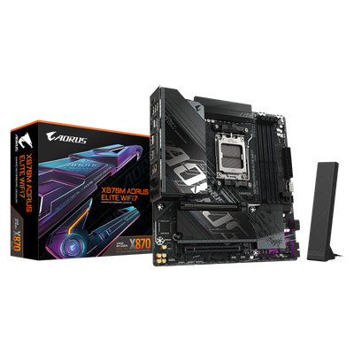 Pllakë amë Gigabyte X870M Aorus Elite WiFi 7, DDR5, PCIe 5.0, ATX