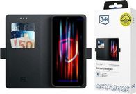 Këllëf portofol 3MK për Samsung Galaxy A14 4G, me mbrojtje ushtarake, me xhepa për karta, i zi