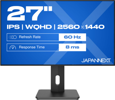Monitor zyre JN-27IPS4FLWQHDR-HSP, 27", WQHD, i bardhë