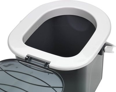 Kофа туристички тоалет BranQ, 15.5L, пластична, темно сива