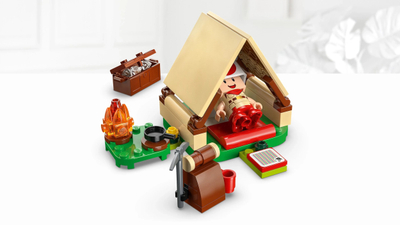 Set LEGO Super Mario Captain Toad's Camp, ndërtim për gallatë, për kalamaj