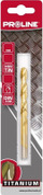 Spiral metalike Pro-Line HSS TiN DIN338, 9.5mm, ngjyrë flori