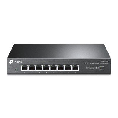 Мрежен свич TP-Link 8-портен 2.5G, десктоп, метален, сив