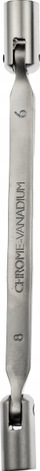 Çelës çorap JCB Double Ended, 8x9 mm, metalik