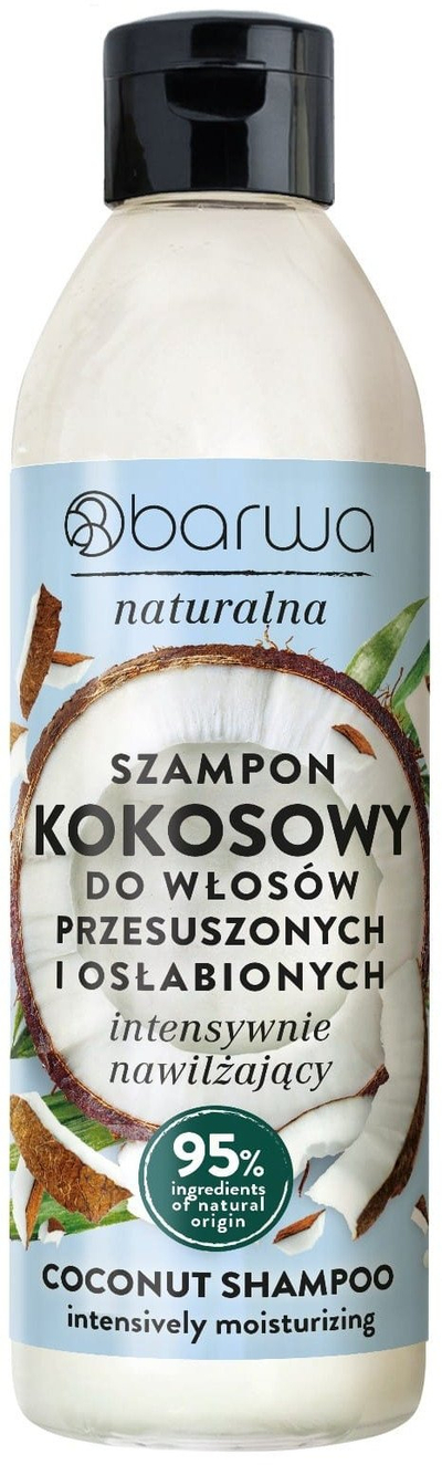 Shampo flokësh Barwa Coconut, 300 ml, për flokë të thatë