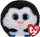 Lodër pelush Ty Puffies Waddles the Penguin, poliester, bardh e zi