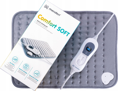Jastëk elektrik ngrohës Meriden Comfort Soft MCS-301, 100W, 3 shkallë nxehtësie, gri