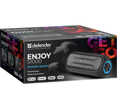 Altoparlant Bluetooth Bluetooth S1000 20W BT/FM/AUX LIGHTS