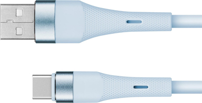 Kabllo USB Kruger&amp;Matz Basic, USB Type C, 1 m, silikoni, blu