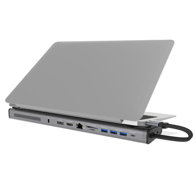 Dock USB C J5create JCD552, M.2 NVMe, Dual 4K, argjendtë dhe i zi
