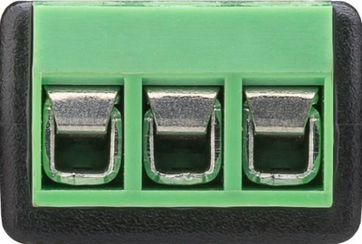 Adaptor audio Goobay 9319767, terminal block 3-pin në 3.5 mm stereo, pako me 10 copë, i zi