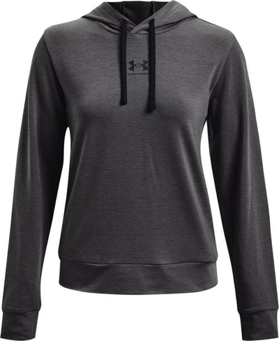 Bluzë me kapuç Under Armour Rival Terry W 1369855 010, për femra, e gri grafit