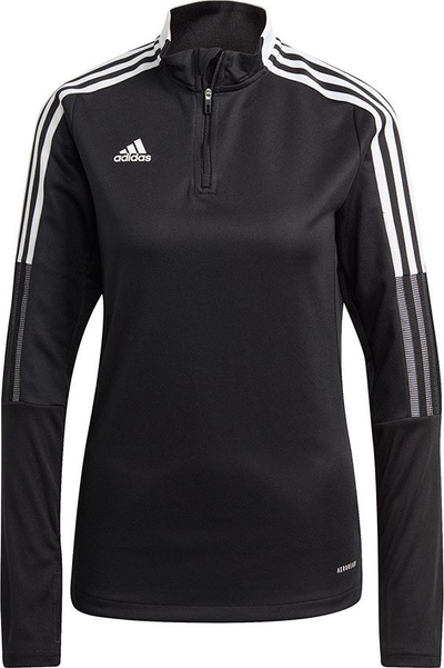 Bluzë trajnimi Adidas Tiro 21 për goca, me mëngë të gjata, AEROREADY, e zezë