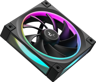 Ventilator kasë DeepCool FL12 3 in 1, 120 mm, set 3 copë, i zi