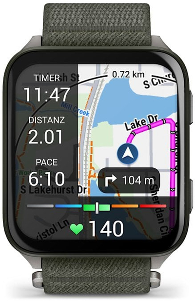 Ora Garmin Venu X1 Moss, smartwatch me ekran AMOLED, GPS, ngjyrë jeshile