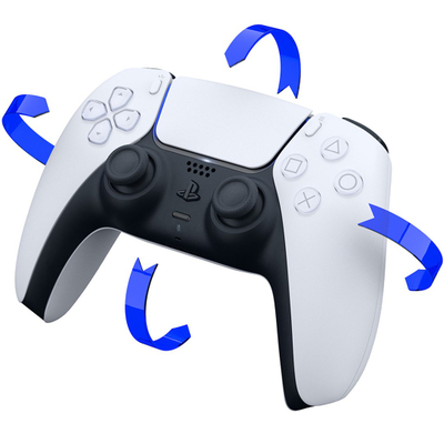 Kontroller Sony DualSense, PlayStation 5, Bluetooth, USB, e bardhë / zezë