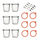 Set kavanozësh qelqi Weck Sturz, 580ml, 6 copë, transparentë
