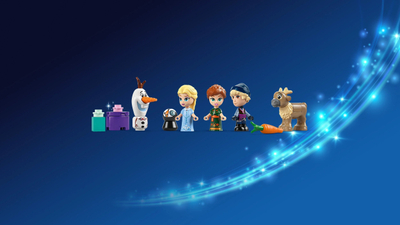 Kalendar adventi LEGO Disney Frozen 2025, set për ndërtim, shumëngjyrësh