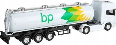 Maket kamioni Welly Scania V8 R730 BP Oil Tanker, 1:64, i bardh