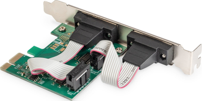 Kartë kontrolli Digitus PCIe COM, 2x RS-232, low profile