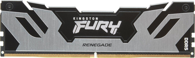 RAM Kingston Fury Renegade DDR5, 24GB, 8400MHz RGB, e zezë argjendtë