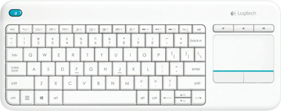 Tastierë Logitech K400 Plus, pa tel, e bardhë, (US) (920-007146)
