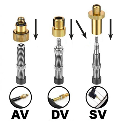 Set adapterësh pompe Dunlop Universal, 14 copa, metalik, ngjyrë ari