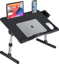 Tryezë e rregullueshme për laptop Mozos GAME-SL2, 60x40 cm, deri 17", e zezë