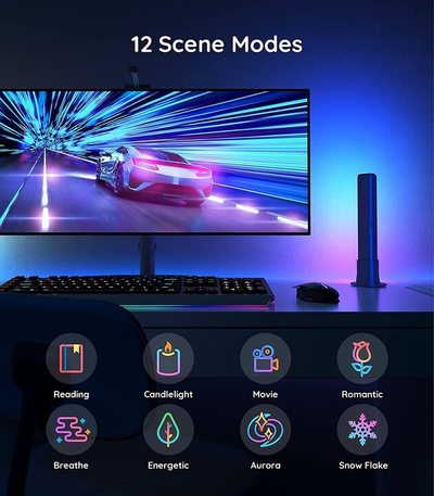Ndriçim për gaming dhe televizior Govee Flow PRO RGBICWW