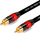 Kabllo audio Mozos MCABLE-RR RCA në RCA, 3m, e zezë