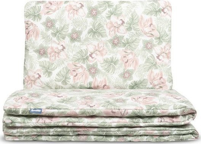 Set batanije dhe jastëk për bebe Sensillo Clematis, pambuk 100%, 100 x 135 cm