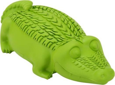 Lodër për qen Arm &amp; Hammer Super Treadz Gator, gomë natyrale, dental, jeshile