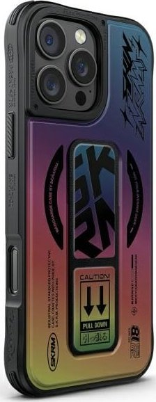 Mbështjellës telefoni Skinarma Kira Kobai për iPhone 16 Pro, magnetik, me grip stand, holografik