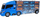 Lodër kamion transportues Ramiz Car Transporter, me makina dhe helikopter, blu