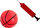 Set basketbolli LeanToys, gjatësi 120 cm, me top edhe pompë, shumëngjyrësh