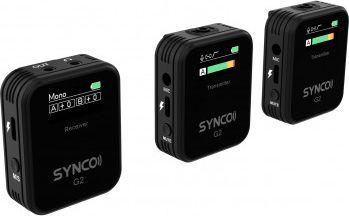 Sistem mikrofonësh me valë Synco G2 A2, të zi