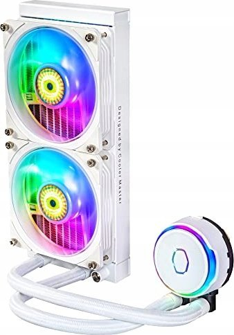 Воден ладилник за процесор Cooler Master ML240 Flux, 240mm, ARGB, бел