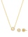 Set dhuratë për femra Michael Kors, Qafore + Vathë, të artë/ transparent