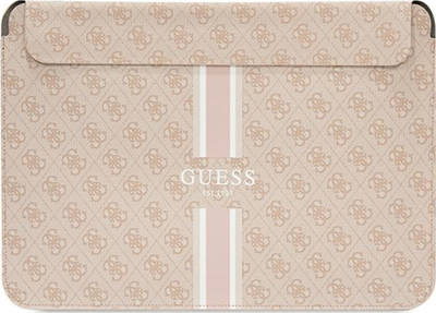 Çantë laptopi Guess GUCS14P4RPSP, 14", koleksioni 4G Printed Stripes, rozë