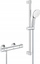 Set dushi termostatik Grohe Grohtherm 800, bateri 1/2", krom