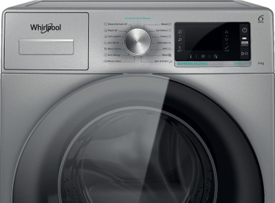 Lavatriçe Whirlpool AWH912S PRO, 9 kg, 1200 RPM, inoksi
