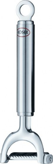 Qethëse julienne për perime Rösle, çelik inox, ergonomike, argjendtë