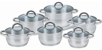 Set tenxheresh Maestro MR-2120-12, 12 copë, inoks, argjendtë