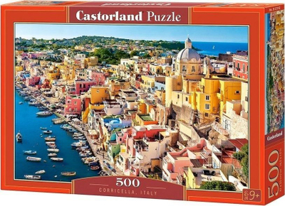 Puzzle Castorland Coricella Italy, 500 pjesë, 47 x 33 cm, shumëngjyrëshe