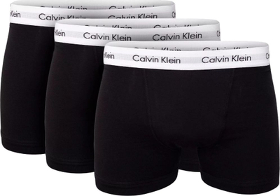 Të brendshme për meshkuj Calvin Klein Low Rise Trunk, 3 palë, S, të zeza