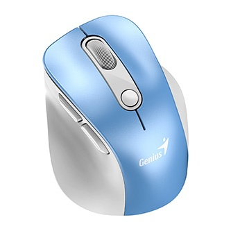 Mouse wireless Genius Ergo 9000S Pro, 2400DPI, optik, i bardhë kaltër