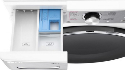 Lavatriçe tharëse LG F4DR913P3WA, 13/7kg, AI DD, WiFi, e bardhë
